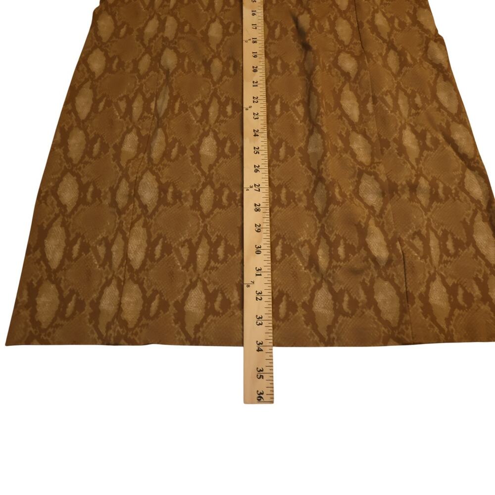LAUREN Ralph Lauren Python Print Ponte Knit Sheath Dress XL Neutral - Picture 10 of 11